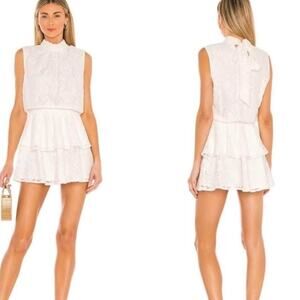NWT Yumi Kim Kiss Me White Lace Mini Dress Size Small